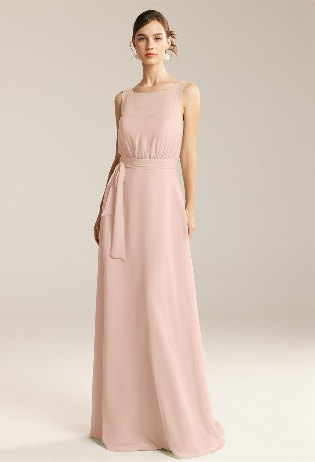 Evita - Chiffon Bridesmaid Dress - Off The Rack from Bergamot Bridal is now available at our bridal shop in London.