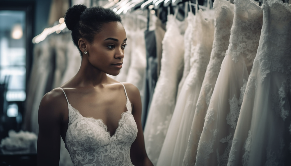 What to wear to top a wedding dress try on