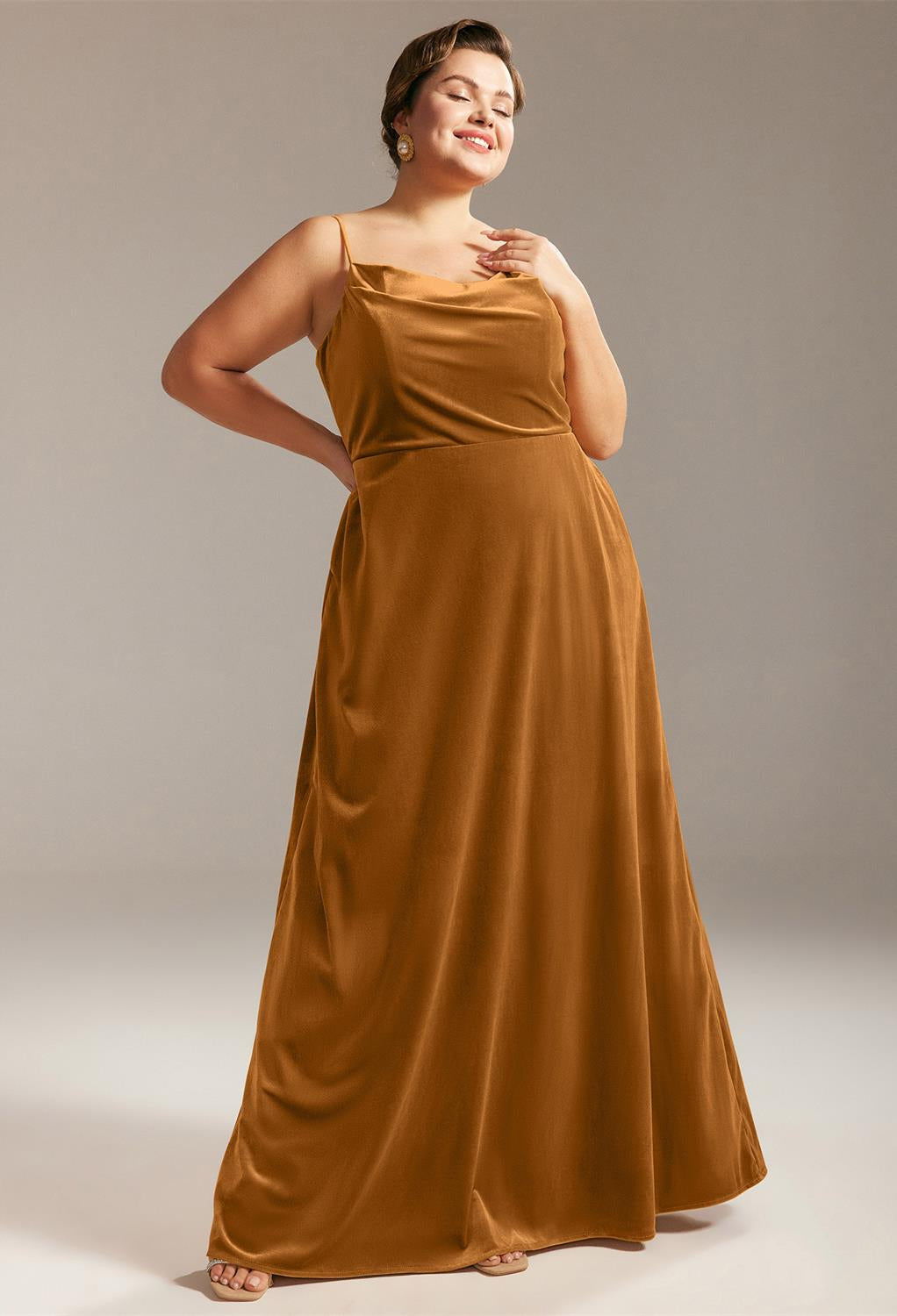 Mona - Velvet Bridesmaid Dress