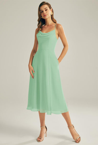 Maribel - Chiffon Bridesmaid Dress - Off the Rack available at Bergamot Bridal in London.