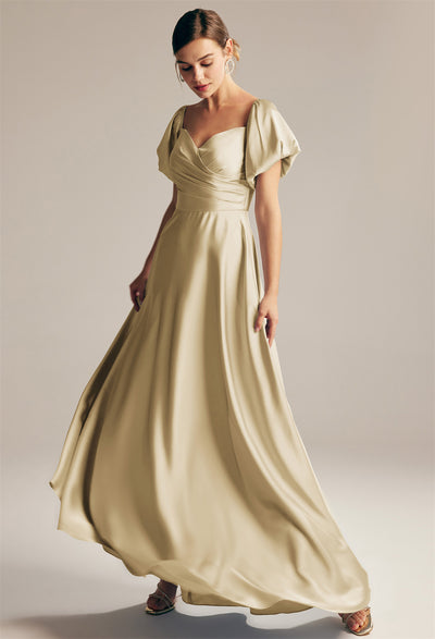 Dey - Satin Charmeuse Bridesmaid Dress