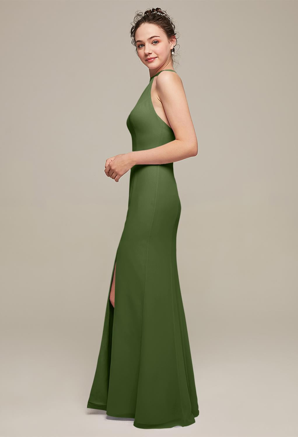 Ailsa - Chiffon Bridesmaid Dress - Off The Rack by Bergamot Bridal available at bridal shops London.