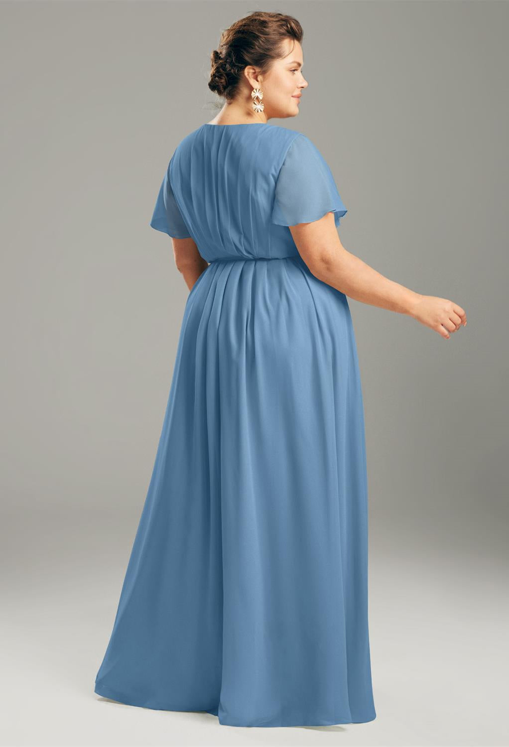 Ellison - Chiffon Bridesmaid Dress - Off The Rack available at Bergamot Bridal in London.