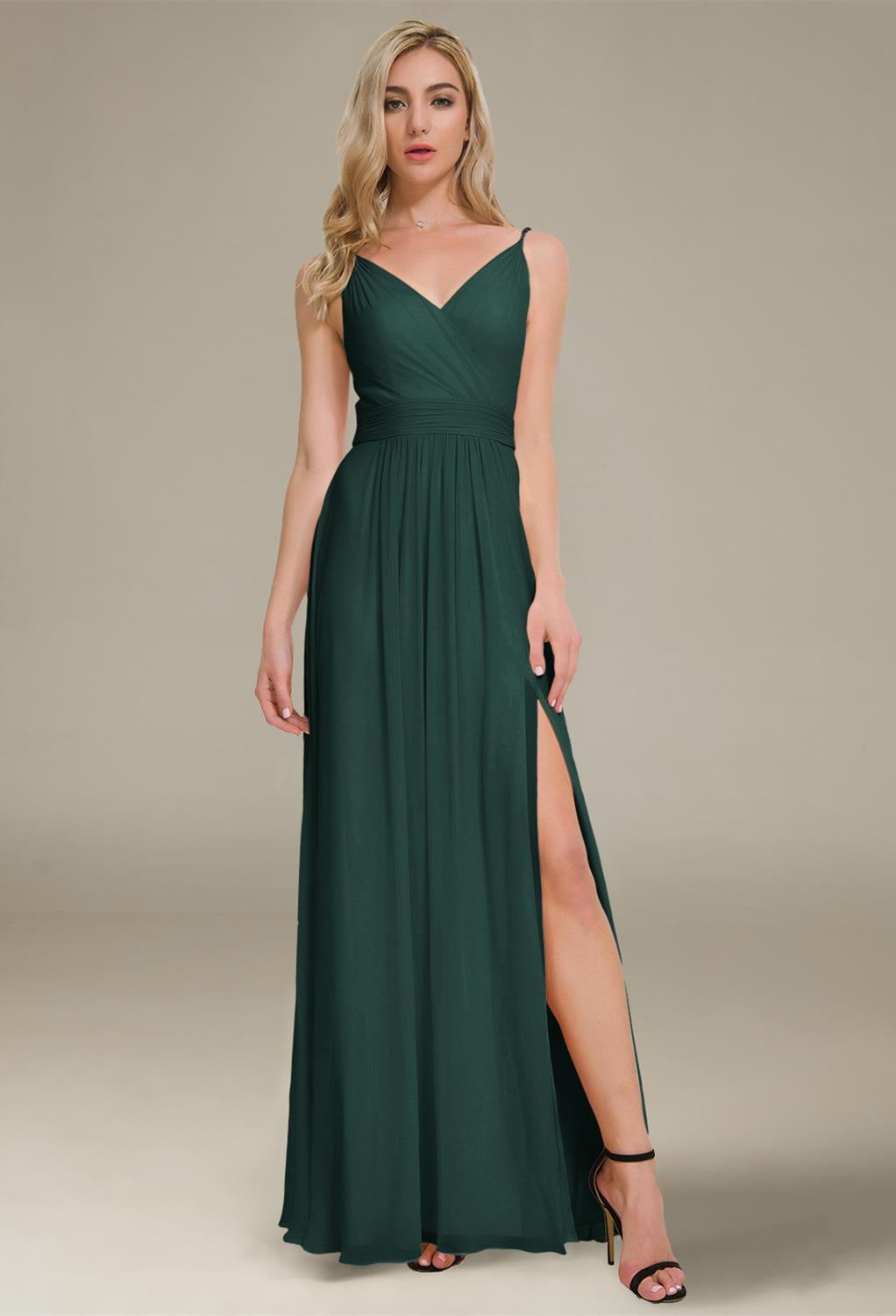 A-line floor-length Joie - Chiffon Bridesmaid Dress - Off the Rack available at Bergamot Bridal in London.