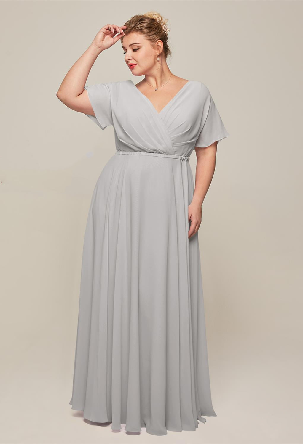 Mystic grey bridesmaid clearance dresses