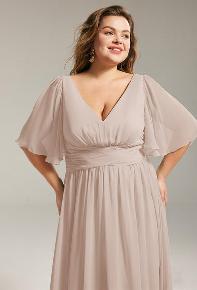 Kenney - Chiffon Bridesmaid Dress - Off The Rack by Bergamot Bridal is available at bridal shops in London.