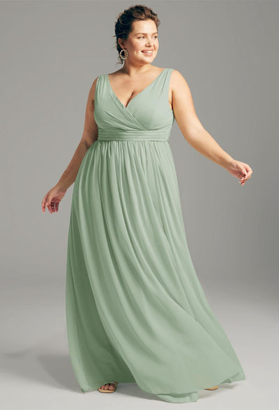 Hilaria - Chiffon Bridesmaid Dress - Off the Rack available at Bergamot Bridal, a bridal shop in London.