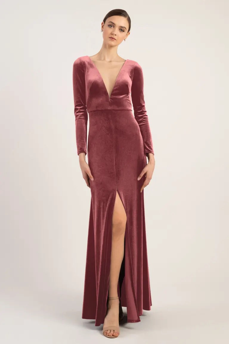 Jenny yoo velvet bridesmaid dresses hotsell