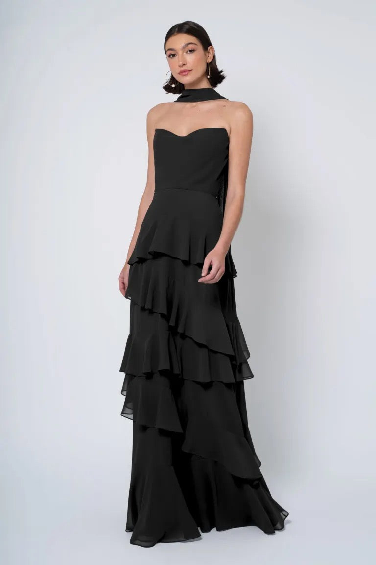 Jenny yoo black bridesmaid dress hotsell